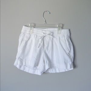 White cotton shorts